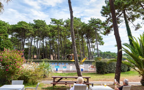 Sowell Family Pignada Plage: Arbuste, Ombre, Jardin, Recours, Aménagement Paysager, Pelouse, Mobilier De Jardin, Parc, Eco Hôtel