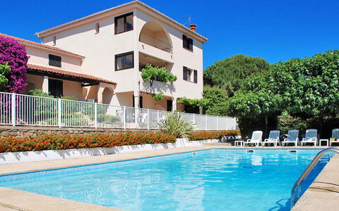 Propriano 629: L'Eau, Plante, Ciel, Bâtiment, Propriété, Bleu, Fenêtre, Piscine, Bleu Azur, Arbre
