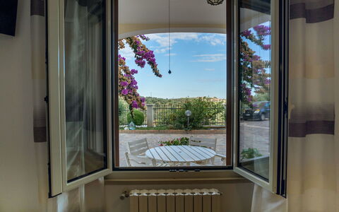 Dolce Vita: Domicile, Verre, Traitement De Fenetre, Balcon, Ombre, Plante D'Appartement, Daylighting, Couvre-Fenêtres, Rideau, Pot De Fleur