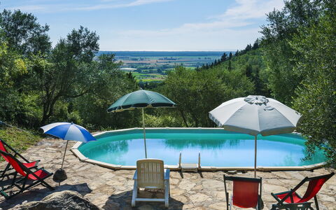Belvedere: L'Eau, Meubles, Propriété, Parapluie, Ciel, Nuage, Bâtiment, Bleu Azur, Piscine, Chaise