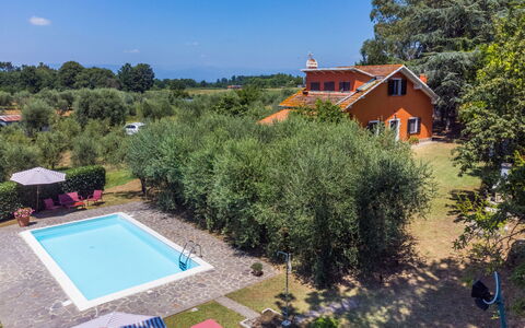 Podere Cerbaia (Smr100): Ciel, L'Eau, Propriété, Plante, Bâtiment, Arbre, Lot Terre, Piscine, Herbe, Loisir