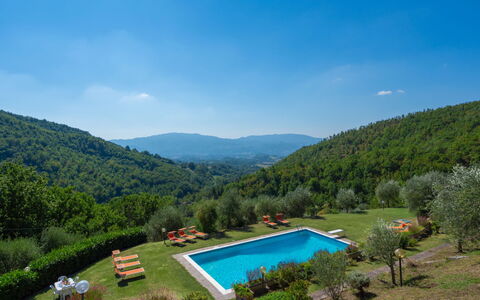 Podere le Ripe: Ciel, L'Eau, Plante, Nuage, Montagne, La Nature, Bleu Azur, Paysage Naturel, Piscine, Arbre