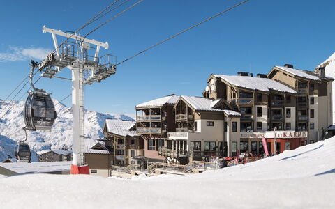 Val Thorens 929: Neige, L'Hiver, Ciel, Ville, Pente, Montagne, Téléphérique, Station De Ski, Architecture, Chaîne De Montagnes