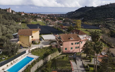 Diano Marina 624: Zone Résidentielle, Maison, Toit, Piscine, Biens, Banlieue, Vacances, Eco Hôtel, Recours, Ville Resort