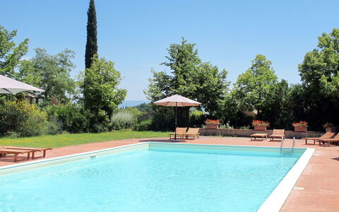 San Gimignano 647: Piscine, Propriété, Loisir, Immobilier, Vacances, Maison, Bâtiment, Recours, Été, Herbe