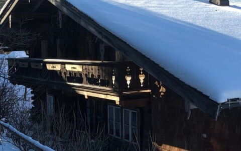 Alte Sahnealm: Neige, Ciel, Montagne, Pente, Bois, Arbre, Gelé, Bâtiment, Paysage, Maison