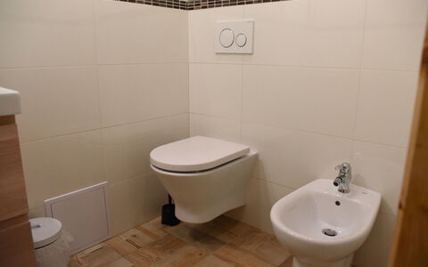 Stará Huť: Salle De Bains, Toilette, Siège De Toilette, Propriété, Luminaire Plomberie, Pièce, Mur, Sol, Bidet, Tuile