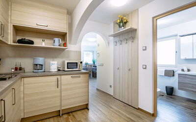 Spieglhof 602.2: Cabinetry, Propriété, Comptoir, Appareil De Cuisine, Bâtiment, Bois, Cuisine, Tiroir, Design Intérieur, Cuisinière