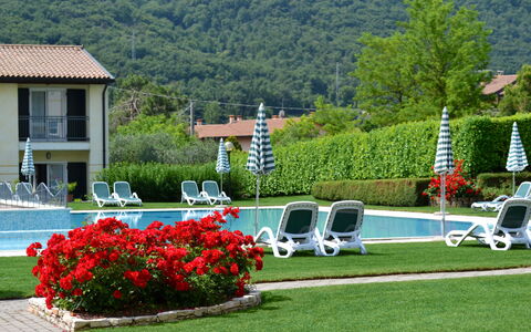 Garda 711: Plante, Fleur, Fenêtre, Vert, Arbre, Montagne, Paysage, Loisir, Herbe, Bâtiment