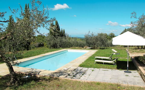 Il Casino: Piscine, Propriété, Paysage Naturel, Immobilier, Maison, Herbe, Arbre, Vacances, Arrière-Cour, Biens