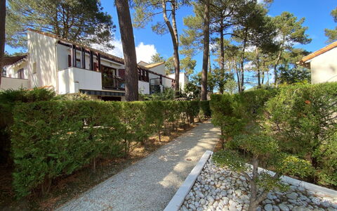 Les Mathes 350: Arbuste, Jardin, Aménagement Paysager, Ombre, Allée, Biens, Cour, Passerelle, Chemin, Hacienda