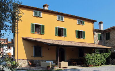 Monsummano Terme 651: Maison, Propriété, Bâtiment, Immobilier, Domicile, Jaune, Façade, Architecture, Villa, Zone Résidentielle