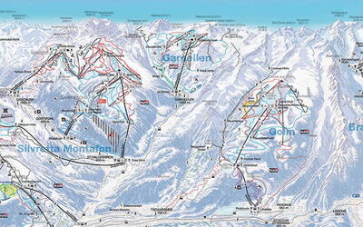 Chalet-Resort Montafon (Sgk120) 611.1: Piste, Carte, Ligne, L'Hiver, Massif, Montagne, Chaîne De Montagnes, Géologique Phénomène, Paysage, Monde