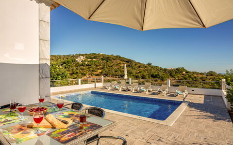 Sol e Mar: L'Eau, Ciel, Propriété, Bâtiment, Piscine, Parapluie, Plante, Bleu Azur, Ombre, Mobilier De Jardin