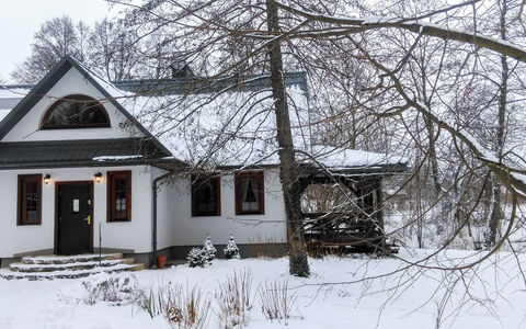 Zatylówka Dom Na Wyspie: Neige, Domicile, L'Hiver, Maison, Propriété, Arbre, Chalet, Toit, Bâtiment, Gelé