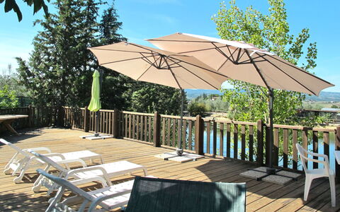 Certaldo 653: Parapluie, Canopée, Ombre, Accessoire De Mode, Arbre, Table, Pavillon, Patio, Domicile, Immobilier