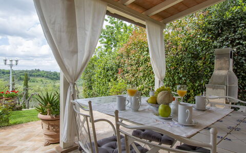 L' Ulivo: Plante, Table, Propriété, Meubles, Pot De Fleur, Vaisselle, Bois, Bâtiment, Porche, Plante D'Appartement
