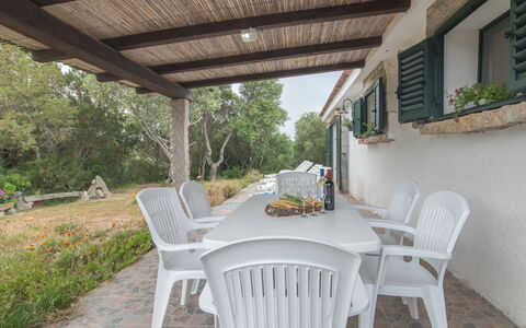 Stazzu Mendola: Plante, Meubles, Chaise, Bâtiment, Ombre, Bois, Arbre, Table, Fenêtre, Herbe