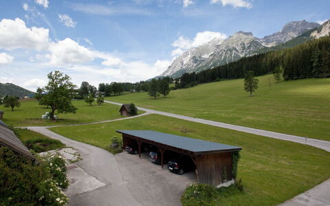 Ramsau am Dachstein 616: Plante, Paysage, Lot Terre, Zone Rurale, Cumulus, Chaîne De Montagnes, Prairie, Jardin, Station De Montagne, Béton