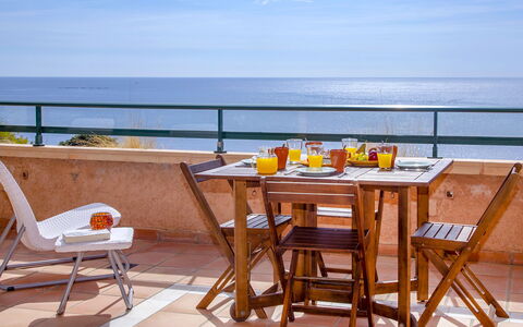 Altea 763: Meubles, Table, Pièce, Balcon, Vacances, Chaise Pliante, Chaise, Tableau De Plein Air, Mer, Mobilier De Jardin