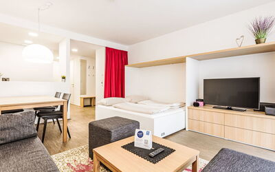 Logement:&nbsp;Mit 1 Schlafzimmer & Saunabereich 40.15