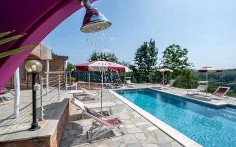 Bricco delle Rondini: L'Eau, Ciel, Propriété, Plante, Piscine, Bâtiment, Arbre, Ombre, Mobilier De Jardin, Loisir
