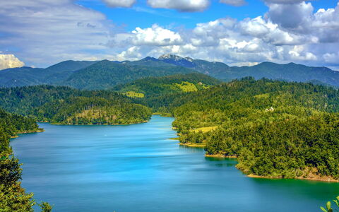 Lady Lavender: Bleu, Ressources En Eau, L'Eau, Plan D'Eau, Montagnes Relief, Paysage Naturel, Colline, Montagne, Cours D'Eau, Nuage