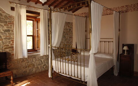 Villa Venanzo: Pièce, Lit, Meubles, Propriété, Design Intérieur, Sol, Bâtiment, Chambre, Lit À Baldaquin, Cadre De Lit
