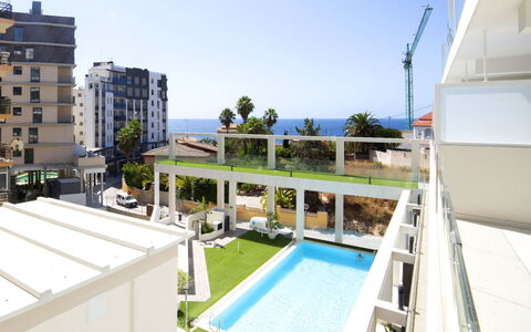 Calpe Beach i: Propriété, Appartement, Bâtiment, Immobilier, Condominium, Maison, Recours, Vacances, Piscine, Architecture