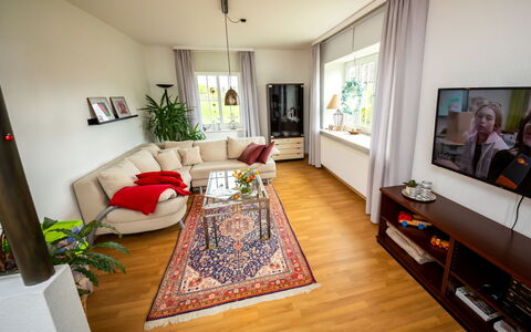 Haus am Berg der Osterräder: Meubles, Cadre, Canapé, Bois, Salon, Design Intérieur, Plante, Confort, Sol, Sol