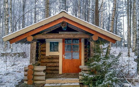 Niinimökki: Arbre, Banque, Maison, Chalet, Lac, Étang, Forêt, Cabane En Rondins