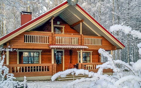 Niinimökki: Arbre, Banque, Maison, Chalet, Lac, Étang, Forêt, Cabane En Rondins