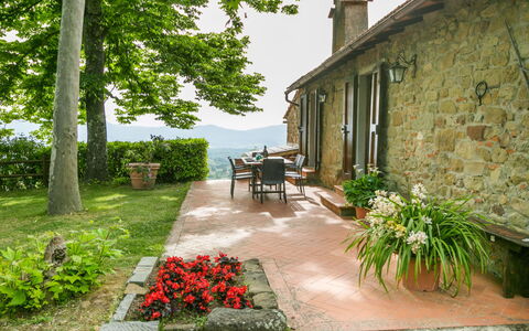 Podere Berrettino: L'Eau, Ciel, Propriété, Plante, Bâtiment, Nuage, Piscine, Arbre, Zone Résidentielle, Herbe