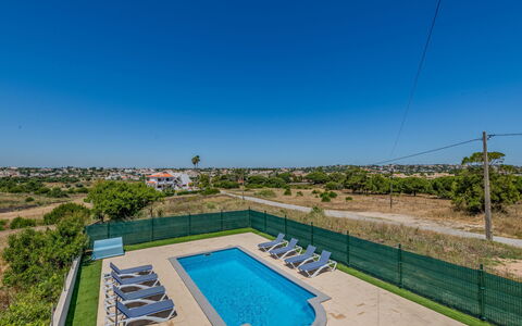 Casa Do Sol: Bleu, Ombre, Piscine, Clôture