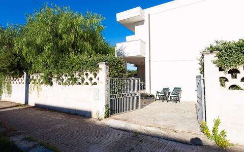 Villa Brigida: Plante, Bâtiment, Ciel, Ombre, Surface De La Route, Arbre, Lot Terre, Herbe, Mur, Zone Résidentielle