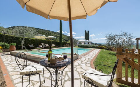 Villa Manuela: Propriété, Immobilier, Patio, Parapluie, Table, Bâtiment, Ombre, Domicile, Tableau De Plein Air, Meubles