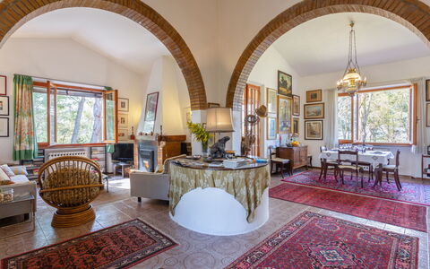 Villa Campiglia: Propriété, Pièce, Design Intérieur, Bâtiment, Meubles, Architecture, Cambre, Biens, Maison, Immobilier