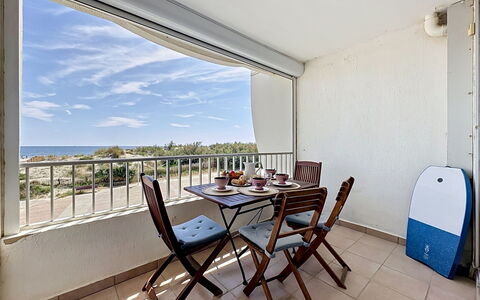 La Rose des Sables: Appartement, Balcon, Ombre, Chaise, Clôture