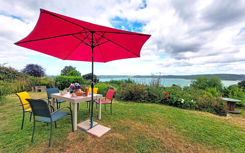 Ker Norge: Meubles, Mobilier De Jardin, Parapluie, Tableau De Plein Air, Chaise, Ombre, Loisir, Jardin, Pelouse, Cour