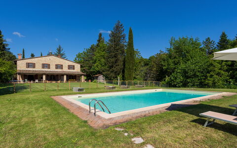 Podere a Lafi: L'Eau, Plante, Ciel, Bâtiment, Arbre, Piscine, Ombre, Herbe, Zone Résidentielle, Rectangle