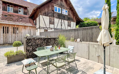 Hofstetten 650: Mobilier De Jardin, Jardin, Arrière-Cour, Aménagement Paysager, Ombre, Cour, Tableau De Plein Air, Chalet, Patio, Chaise