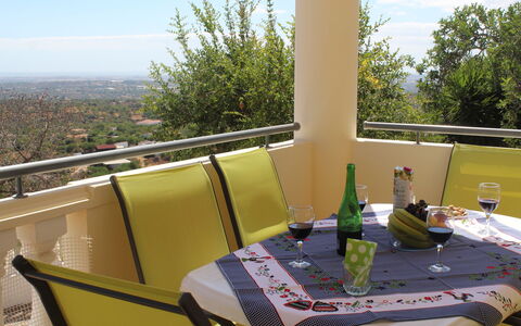 Paraíso: Propriété, Jaune, Immobilier, Pièce, Table, Balcon, Toit, Restaurant, Arbre, Paysage