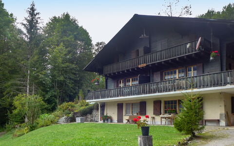 Les Diablerets 600: Maison, Domicile, Chalet, Toit, Zone Rurale, Biens, Porche, Ferme, Pelouse, Jardin