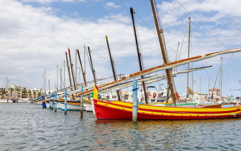Le Barcarès 410: L'Eau, Ciel, Nuage, Bateau, Navire, Véhicule, Mât, Bateaux Et Nautique - Materiel Et Fournitures, Lac, Voile
