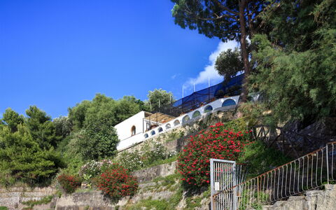 Appartamento Lobra: Ciel, Plante, Bâtiment, Bleu, Fleur, Nuage, Fenêtre, Arbre, Végétation, Lot Terre