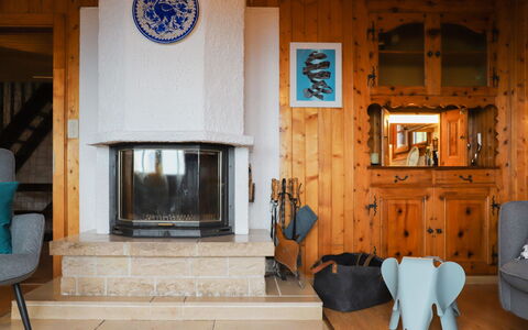 Chalet les Rochers Blancs: Meubles, Bois, Bleu, Cadre, Chaise, Design Intérieur, Sol, Sol, Bâtiment, Foyer