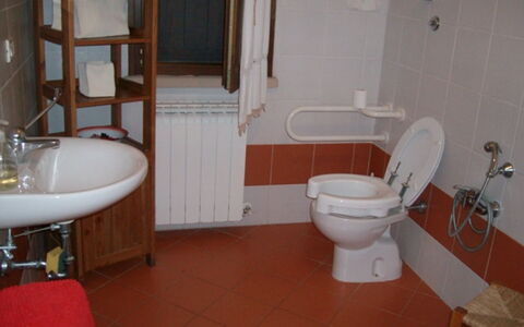 Agriturismo Le Selvole: Miroir, Propriété, Luminaire Plomberie, Évier, Siège De Toilette, Violet, Salle De Bains, Lavabo, Toilette, Design Intérieur