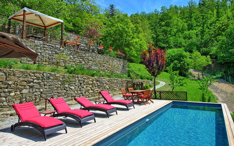 Villa Ancora: L'Eau, Plante, Propriété, Ciel, Vert, La Nature, Piscine, Arbre, Mobilier De Jardin, Loisir