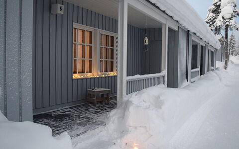 Saariseläntie 8 F 6: Neige, Bois, L'Hiver, Gelé, Chalet, Pente, Gel, La Glace