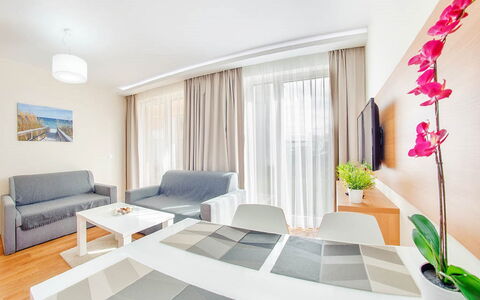 Kąty Rybackie Marina: Propriété, Canapé, Plante, Cadre, Bâtiment, Design Intérieur, Bois, Salon, Confort, Sol